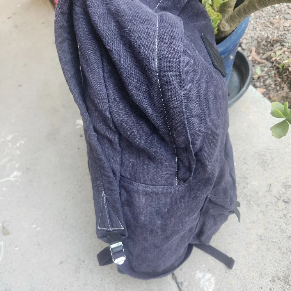 Y's Yohji Yamamoto Slouchy Washed Linen Backpack YX-116-330 Luxury Japan 21